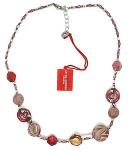 【送料無料】ジュエリー・アクセサリー コラーナアンティカムリーナヴェネツィアディスキストリアティロッソグリッターエサゴニcollana antica murrina venezia, co862a05, dischi striati rosso glitter esagoni