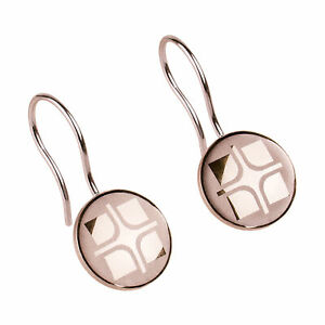 【送料無料】ジュエリー・アクセサリー イヤリングゴールドメッキステンレスパターンペンダントernstes design boucles doreilles e325 acier inox plaque or pendentif a motif