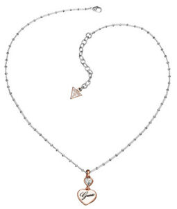 【送料無料】ジュエリー・アクセサリー ネックレスペンダントシルバーネックレスguess collier collier avec pendentif ubn41105 argente