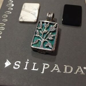 【送料無料】ジュエリー・アクセサリー シルパダライブスターリングシルバーhtf silpada s1957 live laugh love reversible sterling silver pendant cute