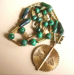 【送料無料】ジュエリー・アクセサリー バウレジャンパーフィッシュマラカイトメタルドーレwg232 sautoir baoule poisson malachite et metal dore