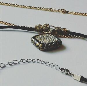 hokushinの【送料無料】ジュエリー・アクセサリー エステルネックレス???ファンタジーペンダントストロベリーcollier esther femme ??? fantaisie pendentif paillettes｜アングル3