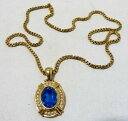 【送料無料】ジュエリー・アクセサリー ヴィンテージネックレスペンダントレリッツチェーンモネcollier vintage pendentif leritz chaine monet