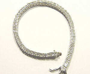 【送料無料】ジュエリー・アクセサリー ジルコンズシルバーブレスレットテニスモデルbracelet argent 925 modele tennis avec zircons mm 3,5 x 3,5