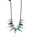 ジュエリー・アクセサリー ジュエリーイワシファミリーネックレスロリロタlol bijoux collier famille sardines multicolore lolilota