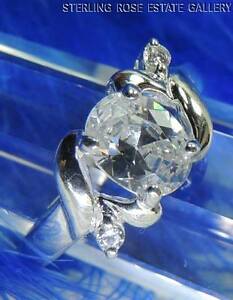 【送料無料】ジュエリー・アクセサリー ジルコンシルバースターリングバリューカクテルサイズリング