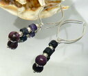 ジュエリー・アクセサリー ナチュラルバイオレットミネラルライトシルバースターリングイヤリングnaturel violet minerale sugilite argent sterling boucles doreilles