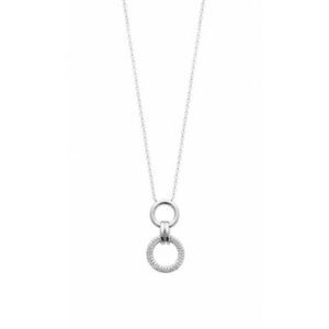 【送料無料】ジュエリー・アクセサリー ジルコニウムネクタイダブルリングロディエシルバーネックレスcollier en argent rhodie doubles anneaux avec liens pave en zirconium 【送料無料】ジュエリー・アクセサリー ジルコニウムネクタイダブルリングロディエシルバーネックレスcollier en argent rhodie doubles anneaux avec liens pave en zirconium