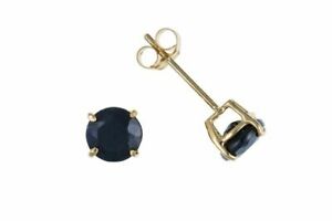 ジュエリー・アクセサリー ゴールドサファイアイヤーズクラス9ct or veritable saphir oreilles clous