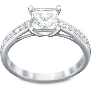 【送料無料】ジュエリー・アクセサリー アネロスワロフスキーアブストトスクエアビアンコクリスタリリングanello swarovski abstract square 5032916 bianco cristalli ring mis 55 60