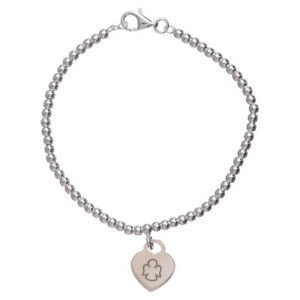 【送料無料】ジュエリー・アクセサリー ハートペンダントシルバーブレスレットローディエbracelet amen coeur pendentif argent 925 rhodie