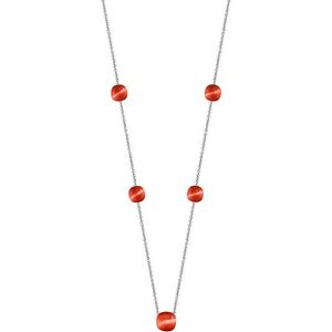 【送料無料】ジュエリー・アクセサリー コラーナラチョモレラートジェンマアルジェントサックオッキオディガットロッソcollana laccio donna morellato gemma argento sakk107 75 cm occhio di gatto rosso(4)