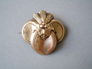 【送料無料】ジュエリー・アクセサリー ボーアンティークビーダーマイヤーブローチbeau antique biedermeier broche 9,2 g3,7 x 3,5 cm