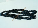 【送料無料】ジュエリー・アクセサリー チェインコリアースチールメイルグルメブラックカーボンchaine collier 58 cm acier inoxydable maille gourmette 7 8 mm noir carbone rap(4)