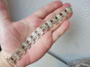 【送料無料】ジュエリー・アクセサリー ブレスレットシルバーエジプトtres beau, vieux bracelet, 925 argent, egypte(4)