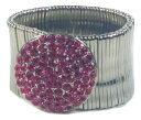 【送料無料】ジュエリー・アクセサリー ワイドフクシアブレスレットパリメイドインフランスbracelet large fuchsia articles de paris made in france