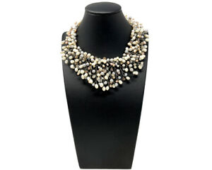 【送料無料】ジュエリー・アクセサリー パールラスデュクーコリアーde culture perle ras du cou collier imposant handmade cadeau pour femme