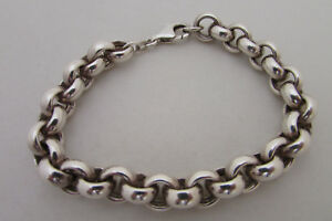 【送料無料】ジュエリー・アクセサリー ヘビースターリングシルバーブレスレットロロチェーンヒップスタートレンディheavy sterling silver bracelet 8mm rolo chain hipster men trendy women 925