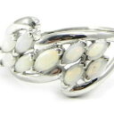 【送料無料】ジュエリー・アクセサリー シルバーリングオパールホワイトbague argent deesse opale blanc