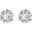 ̵ۥ奨꡼꡼ åɥۥ磻ȥɥեޥƥ˥ץ󥰥åɥ14k solid white gold swarovski cz martini 3 prong stud earrings