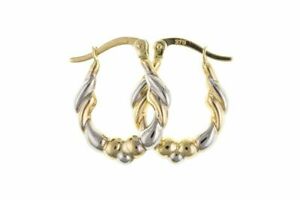【送料無料】ジュエリー・アクセサリー ゴールデンカラークレオール9ct dore 2 couleur creoles