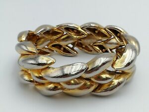 【送料無料】ジュエリー・アクセサリー ヴィンテージエマヌエルウンガロパリヘビーゴールドトーンブレスレットvintage emanuel ungaro paris heavy goldtone bracelet