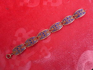 【送料無料】ジュエリー・アクセサリー ブレスレットシルバーeesublime, vieux bracelet __ argent __vergloldet__ tw emaille_(4)