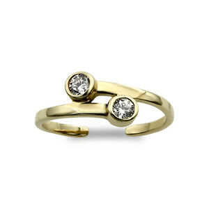 ̵ۥ奨꡼꡼ 奨륳ɥ󥴡ɥ륳ͥȥåץjewelco london 9ct or zircone croix sur couple orteil bague