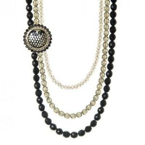 【送料無料】ジュエリー・アクセサリー コラーナソディニドナパールネロcollana sodini donna 550331d perle nero