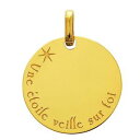 【送料無料】ジュエリー・アクセサリー ブリラシスラウンドプレートペンダントpendentif brillaxis plaque ronde une etoile veille sur toi