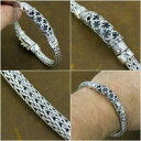 yzWG[EANZT[ X^[OVo[YuXbgtribal woven floral art 925 sterling silver ag authentic genuine mens bracelet