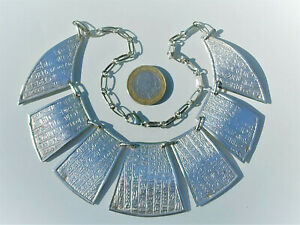 ̵ۥ奨꡼꡼ ȥܡꥢץ饹ȥ󥨥ץtres beau collier plastron egyptien ancien en argent lg 44cm 57,91grs