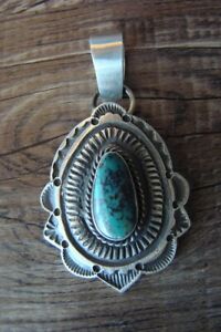 【送料無料】ジュエリー・アクセサリー ネイティブアメリカンシルバージュエリースターリングターコイズペンダントnative americain bijoux argent sterling turquoise pendentif par