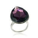 【送料無料】ジュエリー・アクセサリー バイオレットスワロフスキーティアモードリングサイズviolet swarovski elements larme mode...