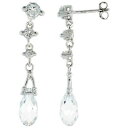 【送料無料】ジュエリー・アクセサリー シルバースターリングジルコーネポストイヤリングロシュargent sterling zircone orne post boucles doreilles w en forme de poire roche