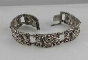 【送料無料】ジュエリー・アクセサリー シックブレスレットシルバーハンドメイドバラrar chic bracelet avec decoration a roses de 835er argent fait a la main