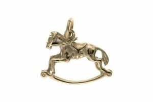 【送料無料】ジュエリー・アクセサリー ブレロックロッキングゴールドホース9ct or cheval a bascule breloque