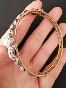 【送料無料】ジュエリー・アクセサリー ソリッドシルバーブレスレットbracelet ancien en argent massif et vermeil deux couleurs