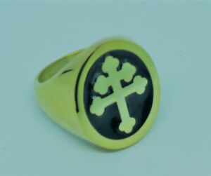 【送料無料】ジュエリー・アクセサリー リングクロスロレーヌシルバーゴールドロレーヌクロスシルバーリングスターリングanneau croix lorraine argent 925 dor lorraine cross anneau argent sterling xl