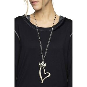 【送料無料】ジュエリー・アクセサリー コリアークールクーロンヌネロエリサカヴァレッティcollier coeur couronne nero elisa cavaletti elw200507306(4)