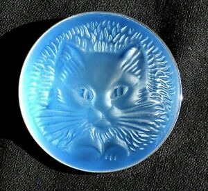 ジュエリー・アクセサリー ジュエリーラリックブローチbijoux lalique belle broche chat couleur bleu