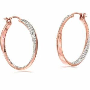 【送料無料】ジュエリー・アクセサリー クレオールズインスターリングシルバーゴールドローズジルコネcreoles pour femmes en 925 sterling argent or rose avec zircone 32mm 【送料無料】ジュエリー・アクセサリー クレオールズインスターリングシルバーゴールドローズジルコネcreoles pour femmes en 925 sterling argent or rose avec zircone 32mm
