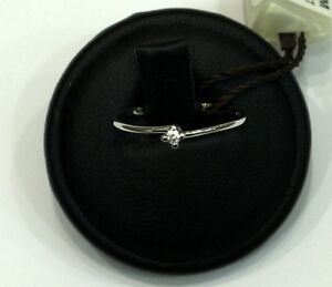 【送料無料】ジュエリー・アクセサリー オーロビアンココンブリリアントアネロビビギソリタリオanello bibigi solitario in oro bianco con brillante ct 003 aso555b03