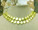 yzWG[EANZT[ CG[CG[VF[hXvp[p[i`lbNXV[WG[citron jaune vert nuances lustre perle perles collier naturel mer bijoux 2str