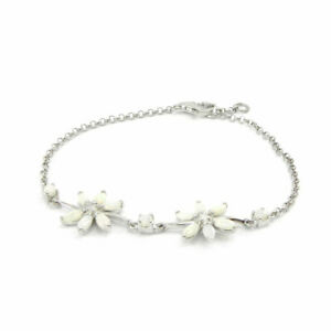 ̵ۥ奨꡼꡼ ꡼ۥ磻ȥѡ륷С֥쥹åles tresors de lily [i2618] bracelet argent deesse opale blanc