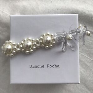 【送料無料】ジュエリー・アクセサリー シモーネロシャパールクリスタルパールブレスレットsimone rocha pearls and cristal pearls flowers bracelet