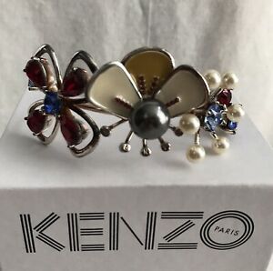 ジュエリー・アクセサリー ケンゾーラインストーンフラワーズブレスレットkenzo pearls and rhinestones flowers bracelet