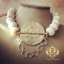 ジュエリー・アクセサリー ファンタジーネックレスライトンサンボールパールアフリカジュエルtribal fantaisie collier traditionnel laiton soleil baule perle xl afrique bijou