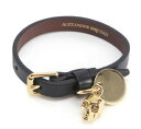 【送料無料】ジュエリー アクセサリー アレクサンダーマックイーンブレスレットレザースカルチャームメンズレディースalexander mcqueen bracelet leather skull charm 465150 cqe0t 1000 mens womens