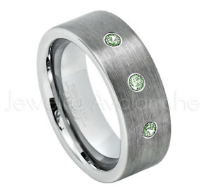 【送料無料】ジュエリー・アクセサリー タングステンリングカットパイプアレクサンドルtuyau coupe tungsten bague, 021ctw alexandrite 3stone juin naissance 669